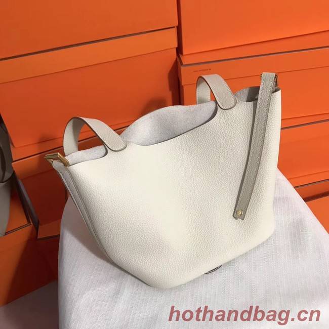 Hermes Picotin Lock PM Bags Original Leather H8688 white