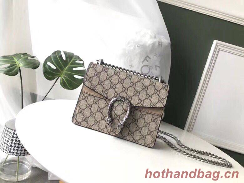 Gucci Mini Dionysus GG Canvas Shoulder Bag 421970 Khaki