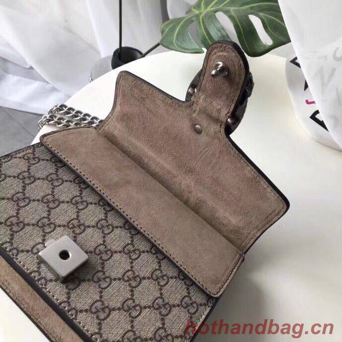 Gucci Mini Dionysus GG Canvas Shoulder Bag 421970 Khaki