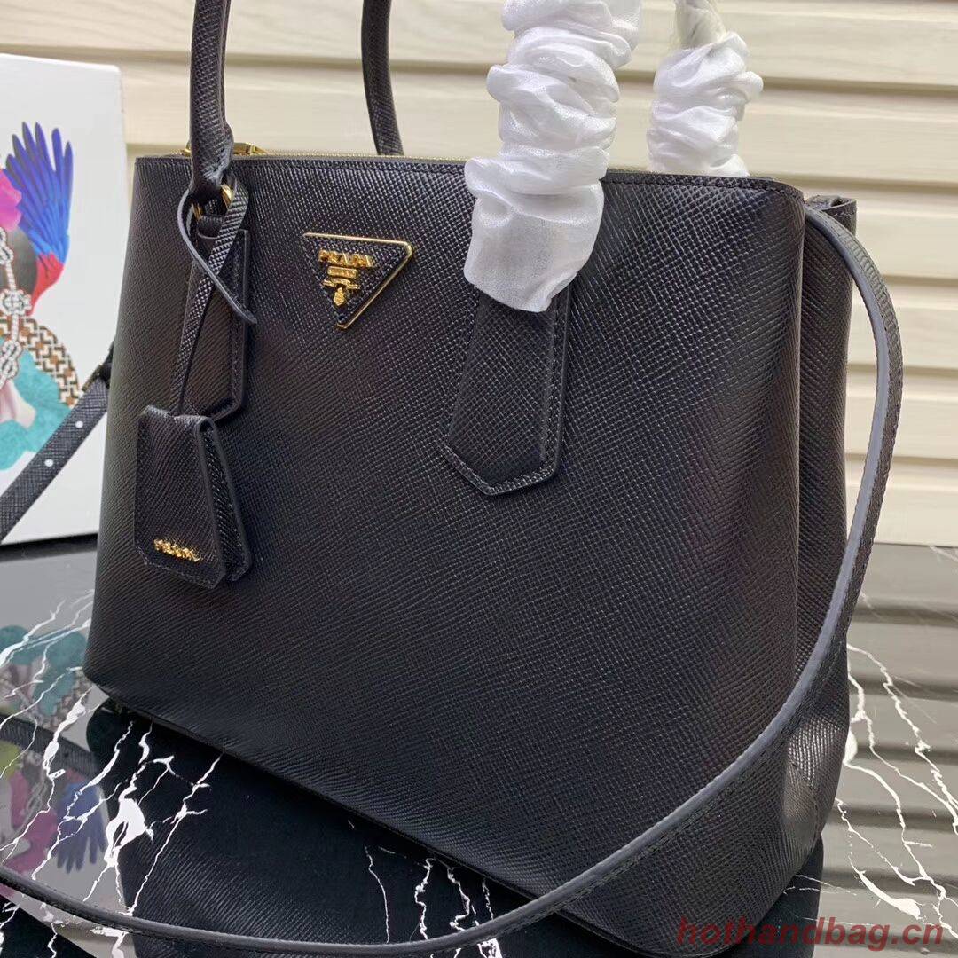 Prada Galleria Saffiano Leather Bag 1BA232 Black