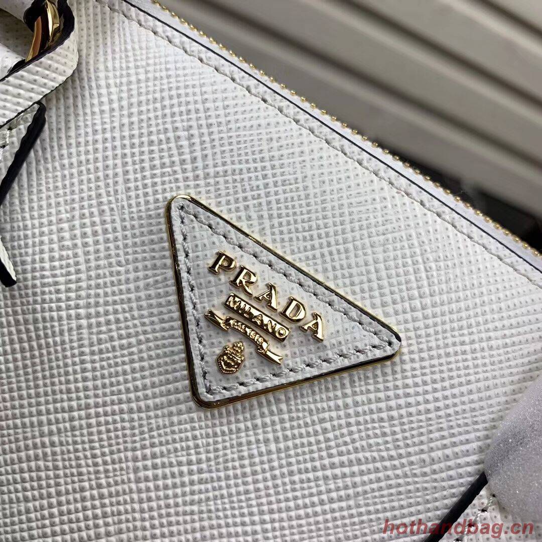 Prada Galleria Saffiano Leather Bag 1BA232 White