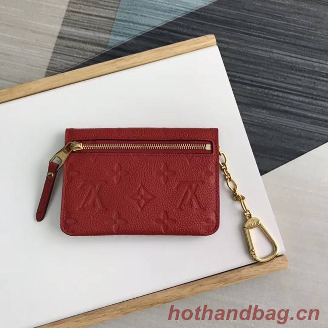 Louis Vuitton card holder N60633 red