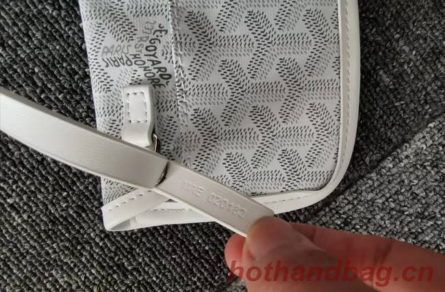 Goyard Calfskin Leather Mini Tote Bag 6782 Light Grey