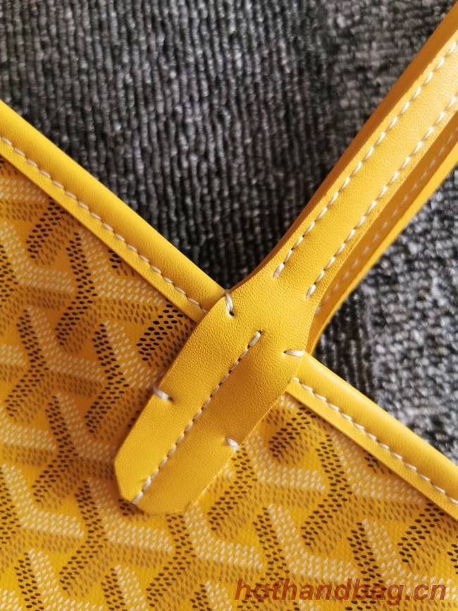 Goyard Calfskin Leather Mini Tote Bag 6782 Yellow