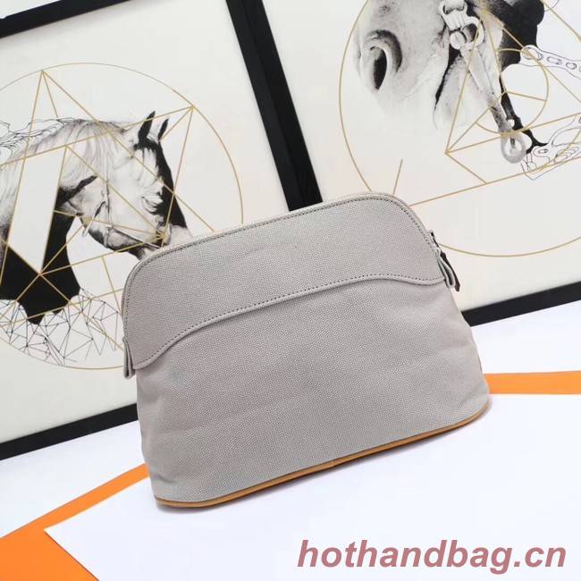 Hermes Cosmetic Bag H3699 Light Grey