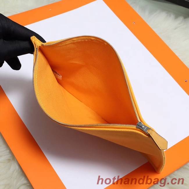 Hermes Cosmetic Bag H3700 Mango Yellow