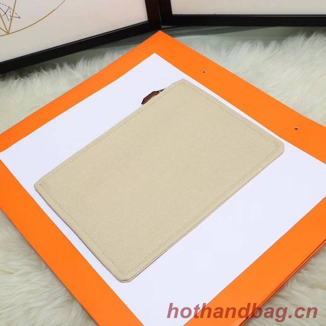 Hermes Cosmetic Bag H3700 Off White