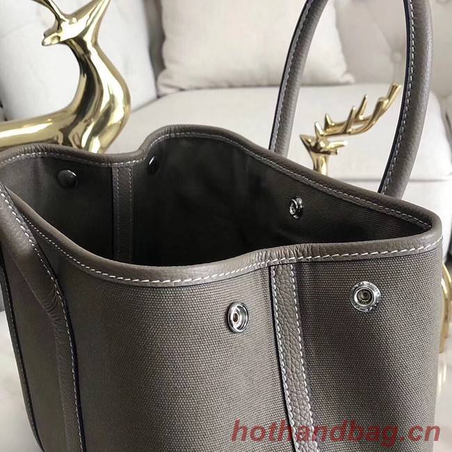 Hermes Garden Party 36cm Tote Bags Original Leather A3698 Grey