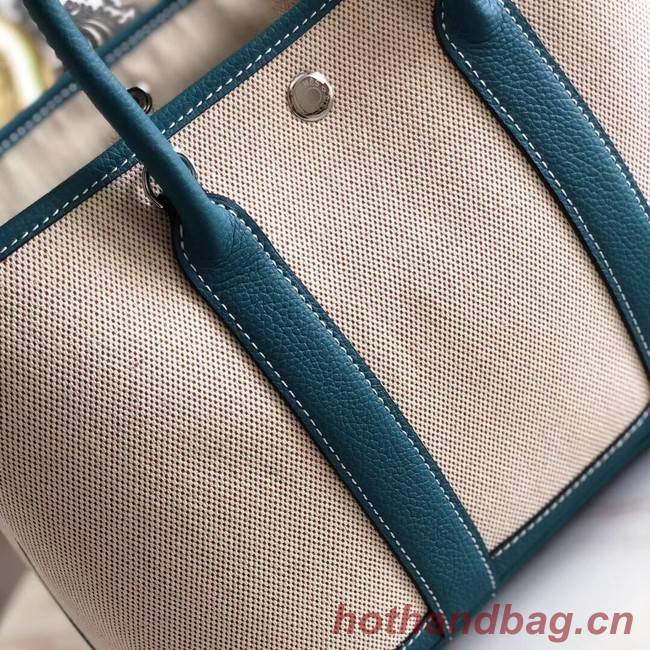 Hermes Garden Party 36cm Tote Bags Original Leather H3698 Blue