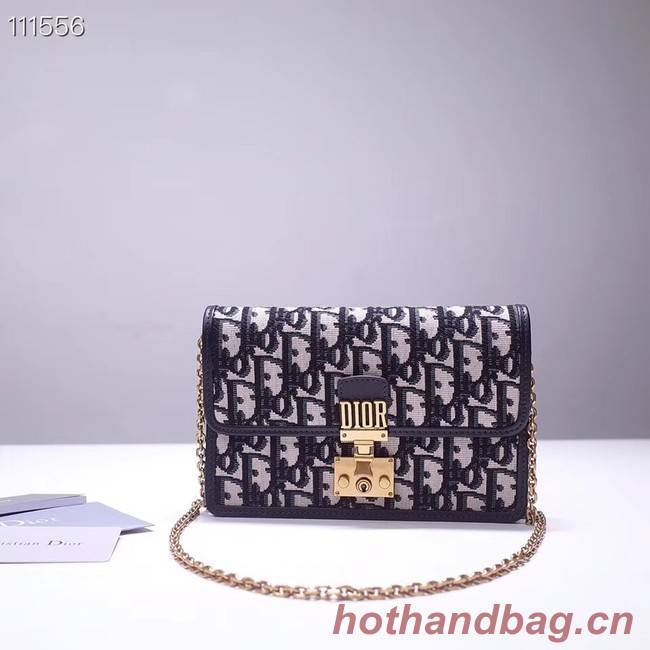 Dior DIORAMA leather Chain bag S2012 blue