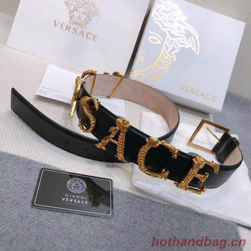 Versace Leather Belt VS7488 Black