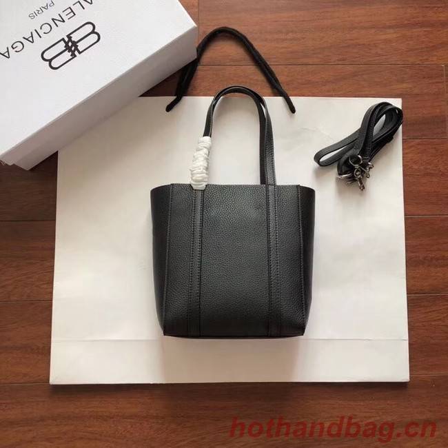 Balenciaga Original Leather Mini Shopper Bag 6696 Black