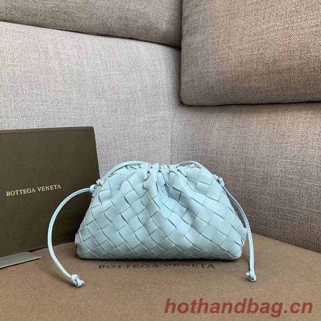 Bottega Veneta Sheepskin Weaving Original Leather BV3693 Sky Blue