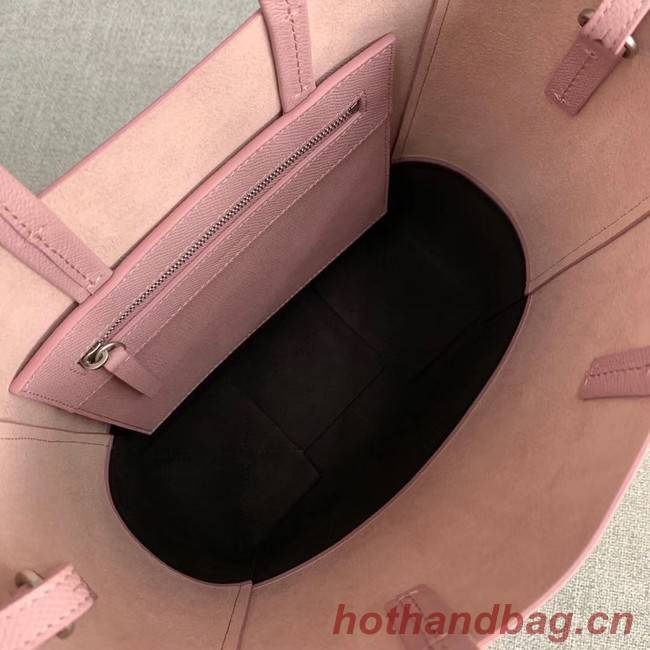 Celine Original Leather CABAS Bag 189813 Pink&Black