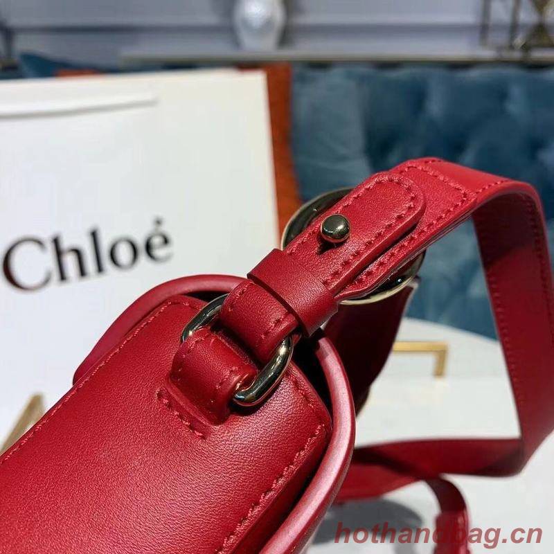 Chloe Original Calfskin Leather Top Handle Small Bag 3S030 Red