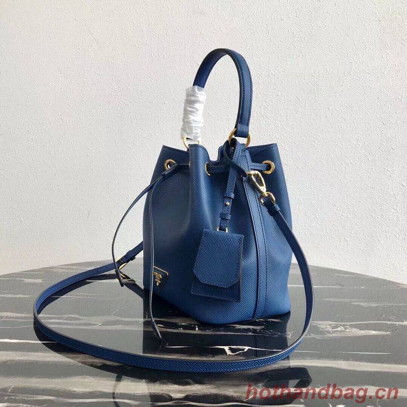 Prada Galleria Saffiano Leather Bag 1BE032 Blue