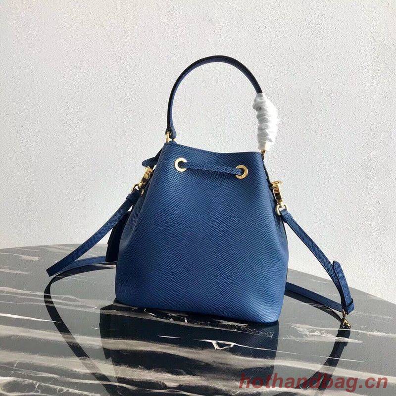 Prada Galleria Saffiano Leather Bag 1BE032 Blue