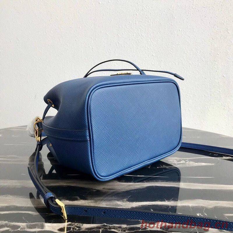 Prada Galleria Saffiano Leather Bag 1BE032 Blue