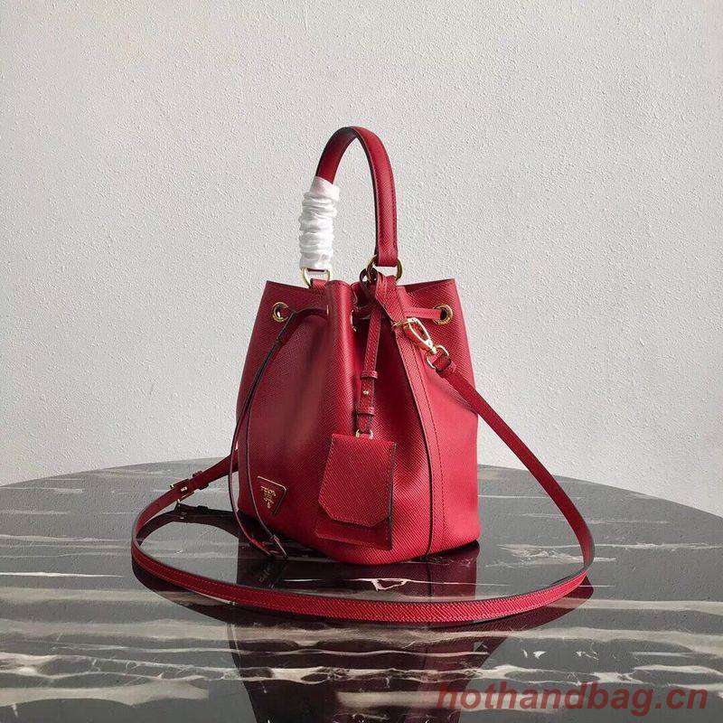 Prada Galleria Saffiano Leather Bag 1BE032 Red