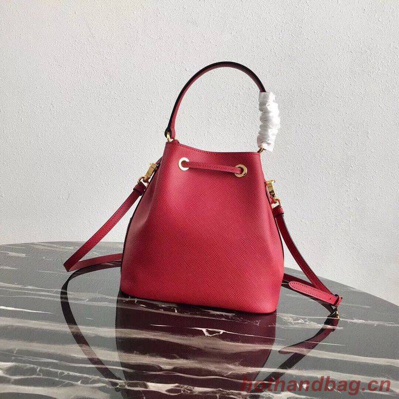 Prada Galleria Saffiano Leather Bag 1BE032 Red