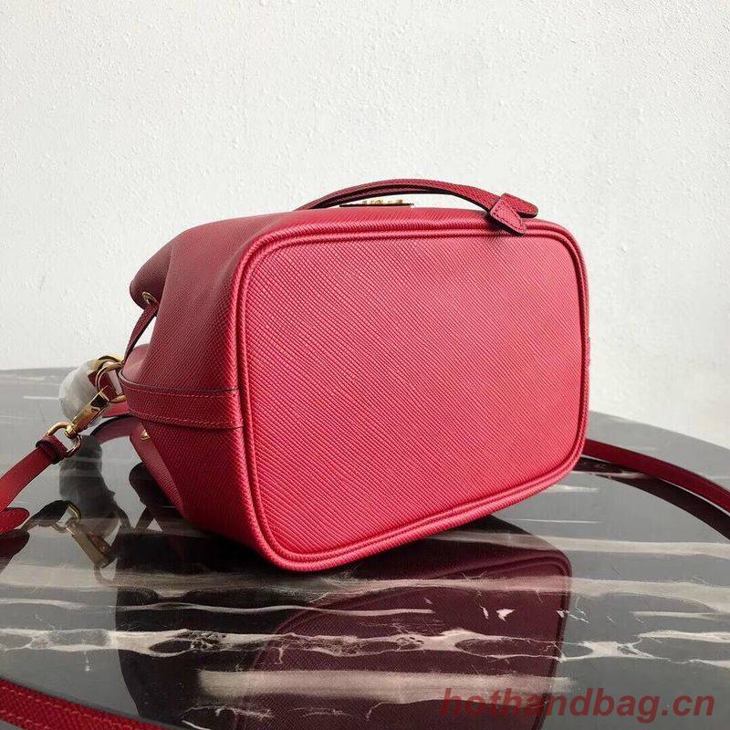 Prada Galleria Saffiano Leather Bag 1BE032 Red