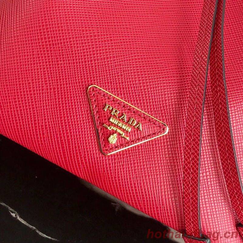 Prada Galleria Saffiano Leather Bag 1BE032 Red