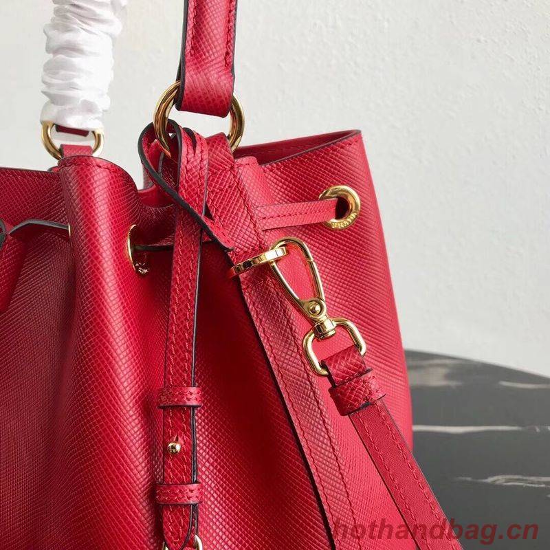 Prada Galleria Saffiano Leather Bag 1BE032 Red