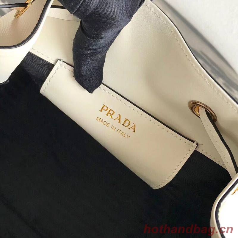 Prada Galleria Saffiano Leather Bag 1BE032 White