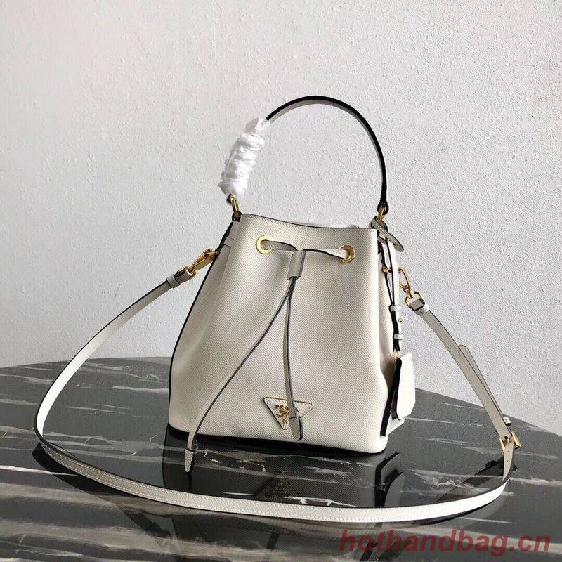 Prada Galleria Saffiano Leather Bag 1BE032 White