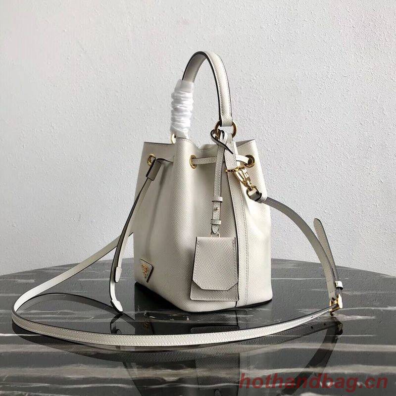 Prada Galleria Saffiano Leather Bag 1BE032 White