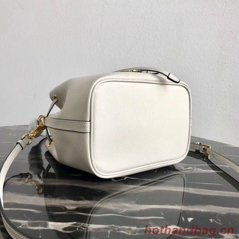 Prada Galleria Saffiano Leather Bag 1BE032 White