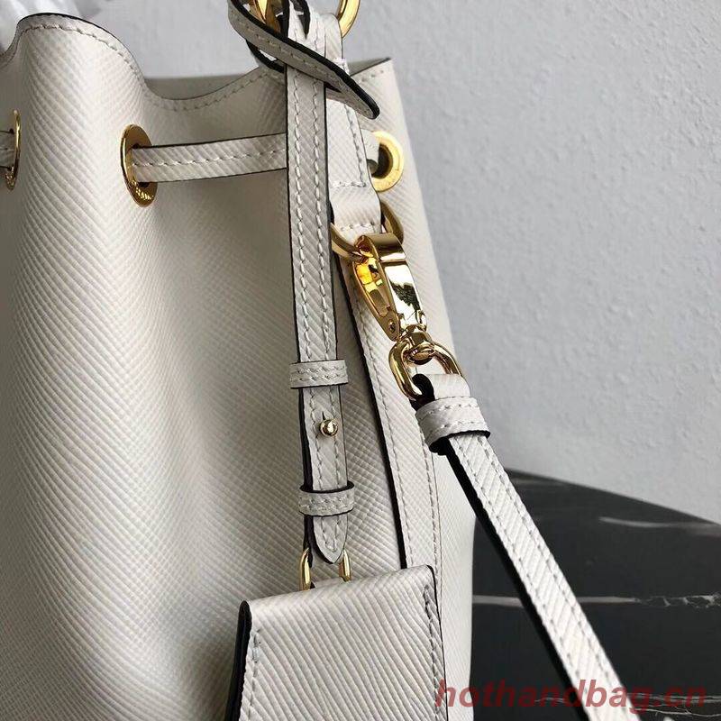 Prada Galleria Saffiano Leather Bag 1BE032 White