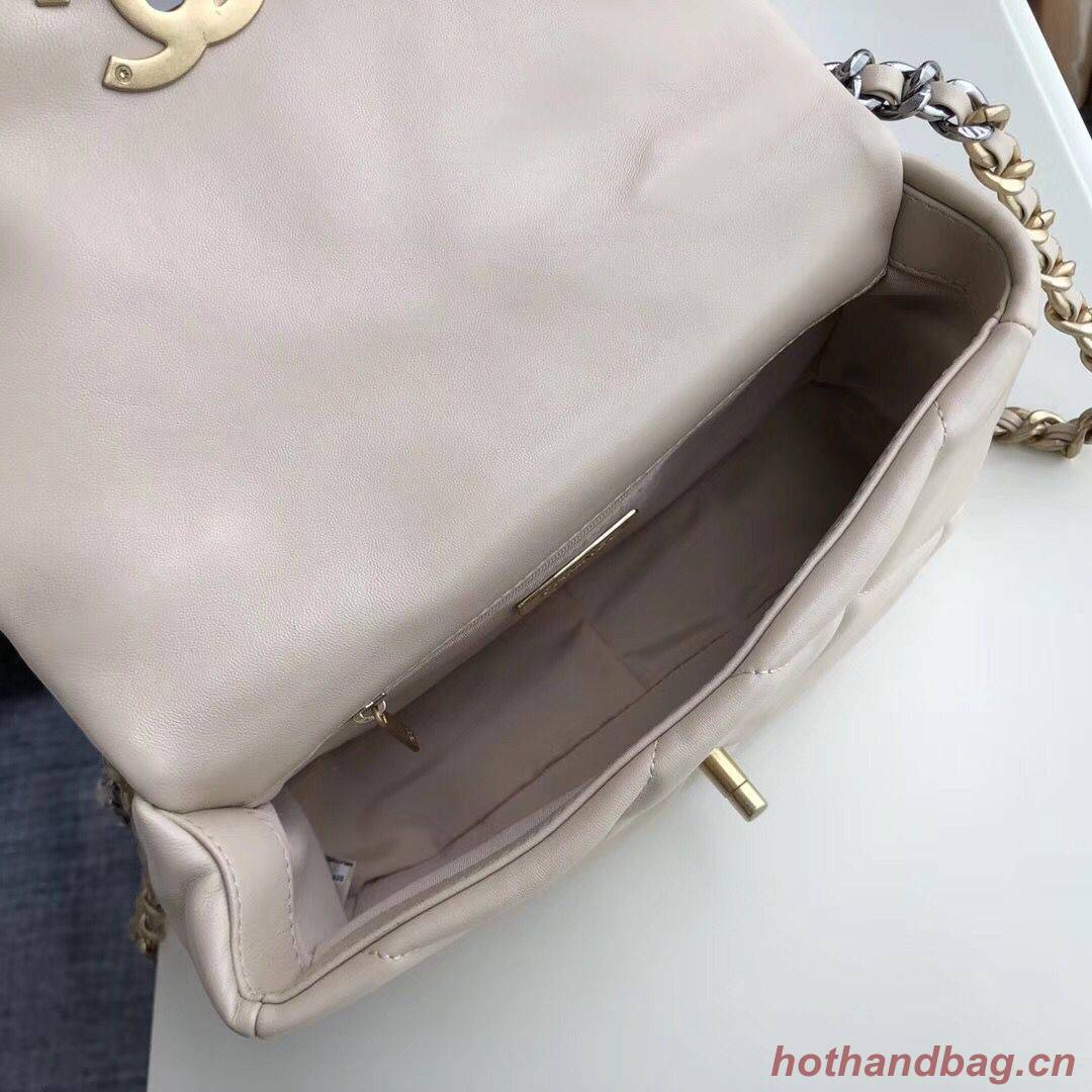 Chanel 19 flap bag AS1160 Cream