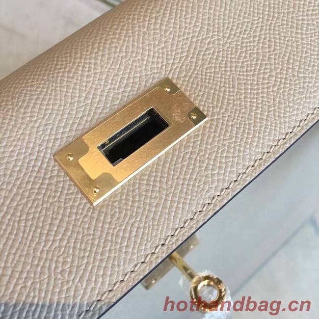 Hermes original Kelly Epsom Leather KL32 Beige