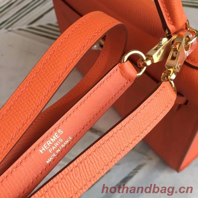 Hermes original Kelly Epsom Leather KL32 orange