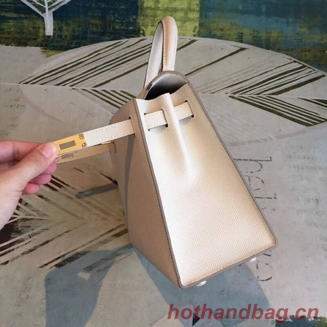 Hermes original Kelly Epsom Leather KL32 white