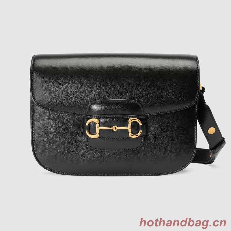 Gucci 1955 leather shoulder bag 602204 black