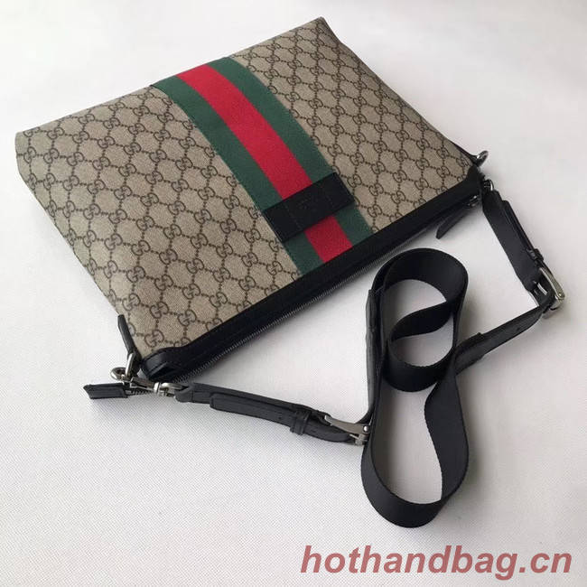 Gucci GG Supreme canvas shoulder bag 523335 apricot