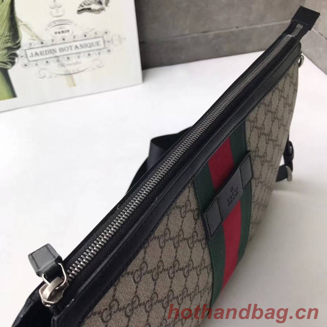 Gucci GG Supreme canvas shoulder bag 523335 apricot