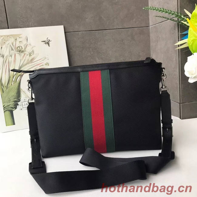 Gucci GG Supreme canvas shoulder bag 523335 black