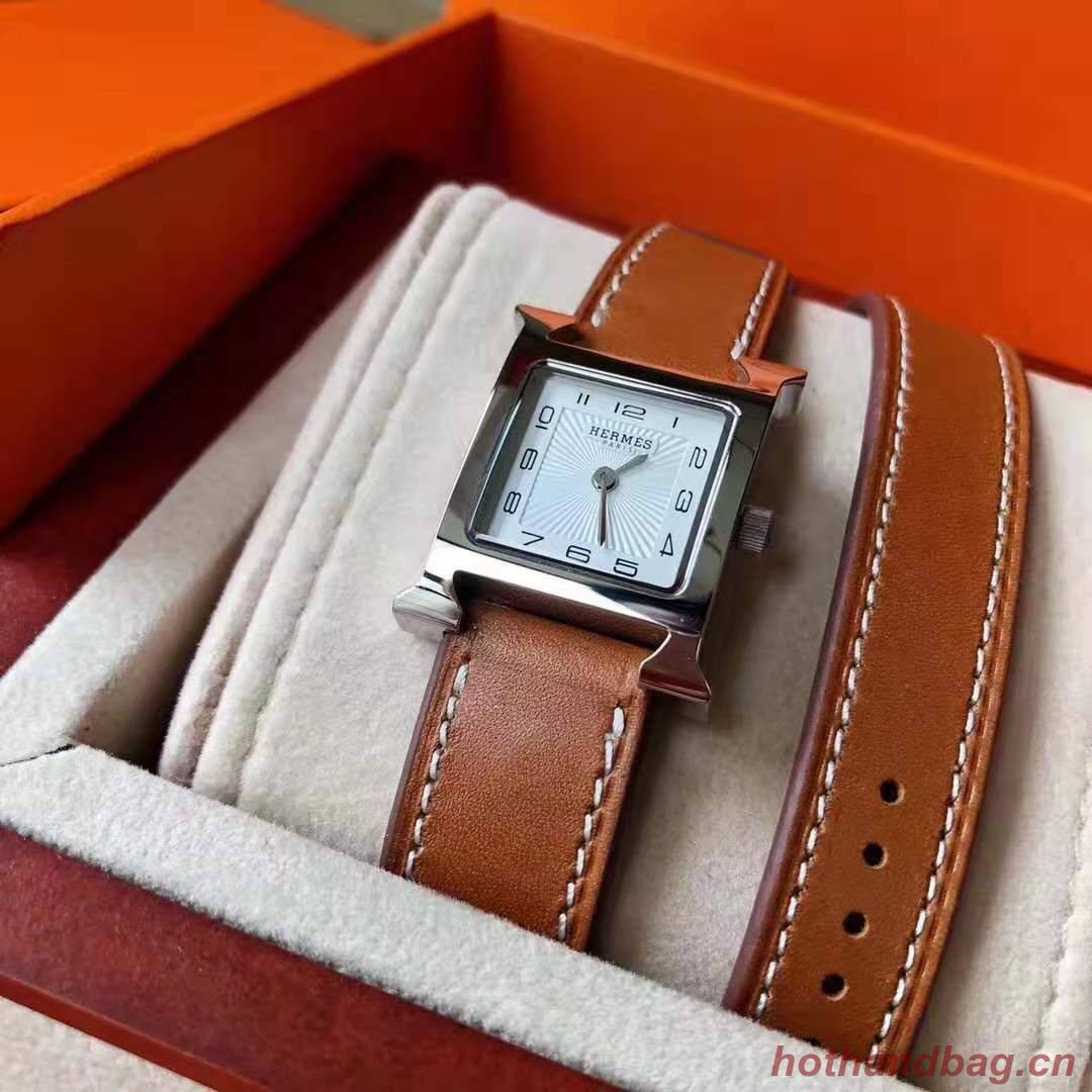 Hermes Watch HM69312 Brown Hermes Watch HM69312 Brown