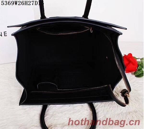 Celine Luggage Micro Tote Bag Original Suede Leather CL5369 Black