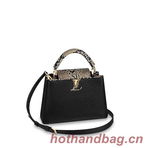 Louis Vuitton Original Taurillon leather CAPUCINES BB M95509 black