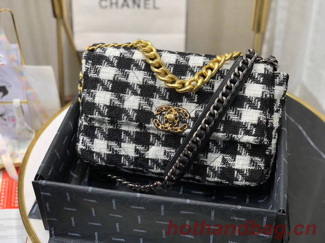 CHANEL 19 Flap Bag AS1161 Black&white