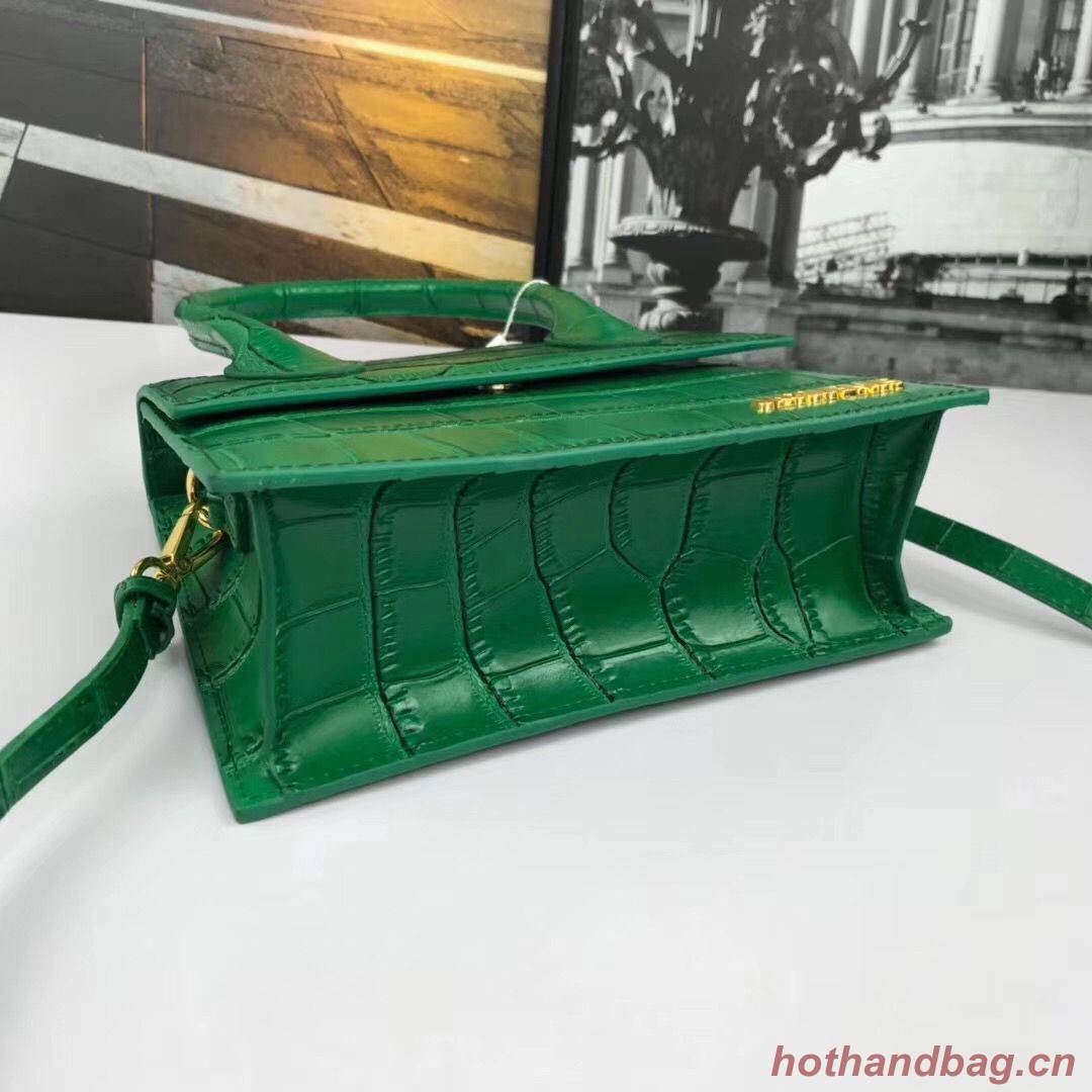 Jacquemus Original Leather Mini Top Handle Bag J8088 Green