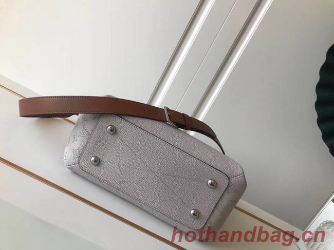 Louis Vuitton original Mahina Leather HAUMEA M55553 Brume Grey