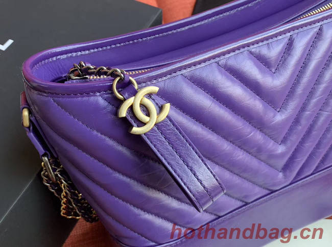 Chanel gabrielle hobo bag A93824 purple