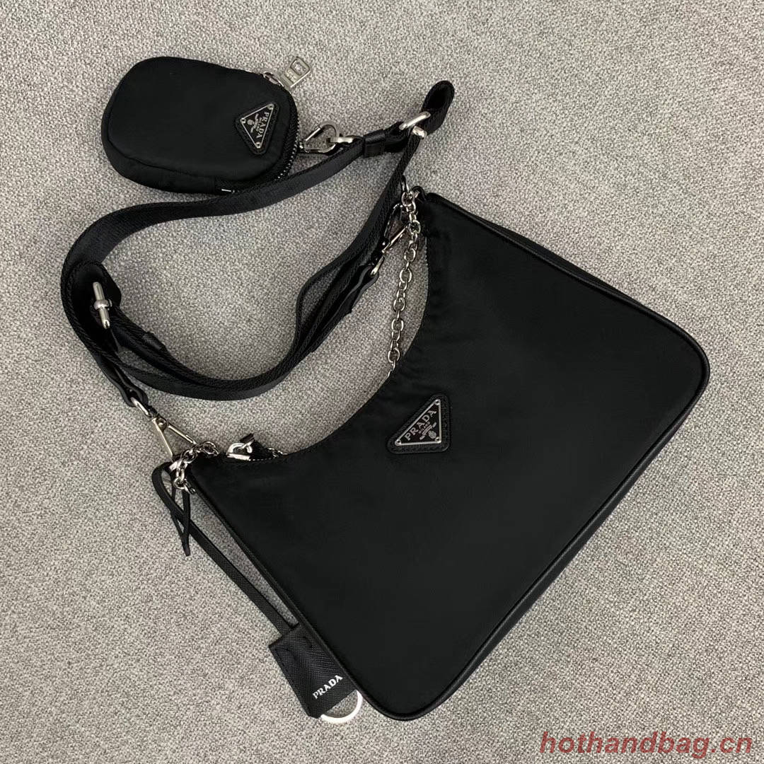 Prada Re-Edition 2005 nylon shoulder bag 1BH204 black