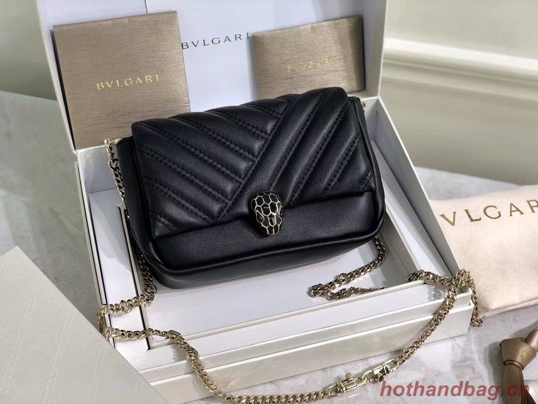 BVLGARI Shoulder Bag Calfskin Leather B288760 black