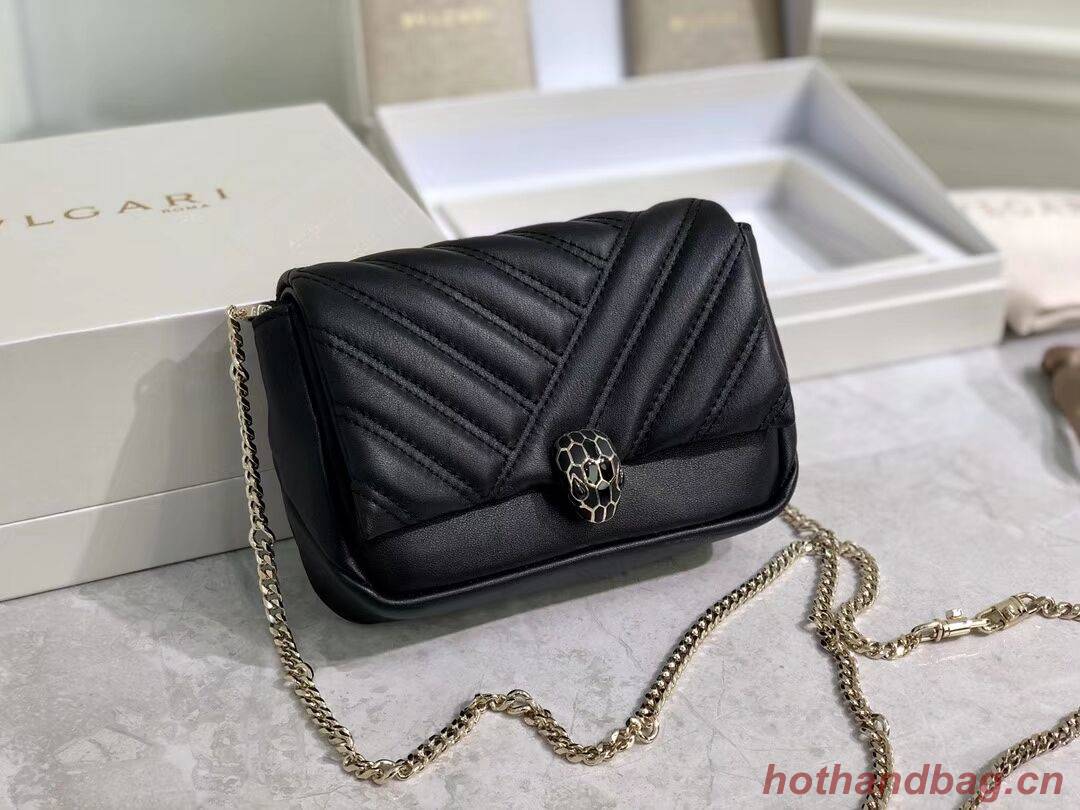 BVLGARI Shoulder Bag Calfskin Leather B288760 black